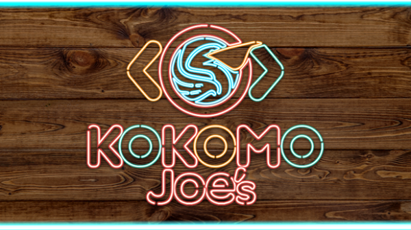 Wood & Neon Logo Still